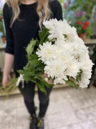 Монобукет из хризантем (Белый) 0