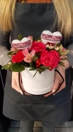Композиция в коробке с цветами Грация 0