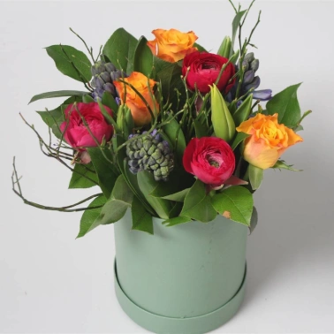 Шляпная коробка Ленте Пестрая Lente Hat Box Variegated