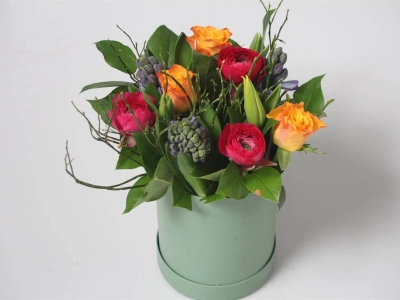 Шляпная коробка Ленте Пестрая Lente Hat Box Variegated