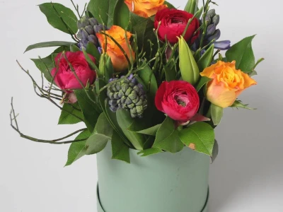 Шляпная коробка Ленте Пестрая Lente Hat Box Variegated