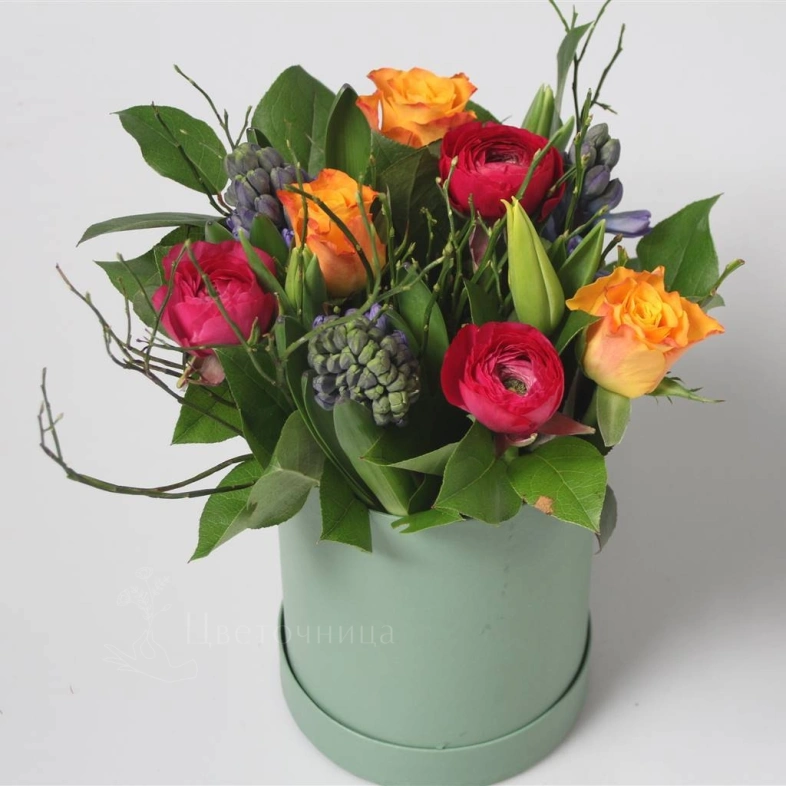 Шляпная коробка Ленте Пестрая Lente Hat Box Variegated