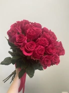 Розы розовые 25 штук 0