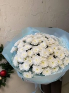 Монобукет из 15 кустовых хризантем Алтай 0