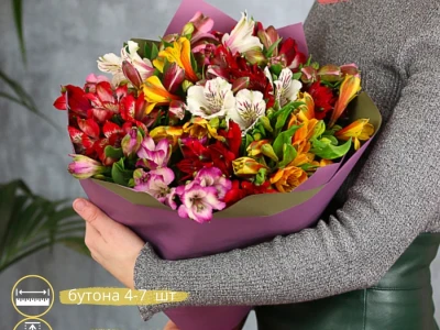 Букет Альстромерия микс 15 шт